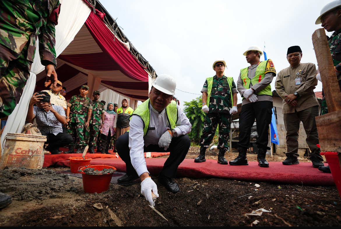 Forkopimko Jakbar Hadir Peletakan Batu Pertama Pembangunan Gerai Koperasi
